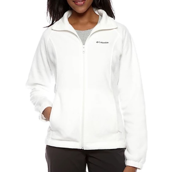 Columbia Benton Springs Full Zip Fleece Jacket in White